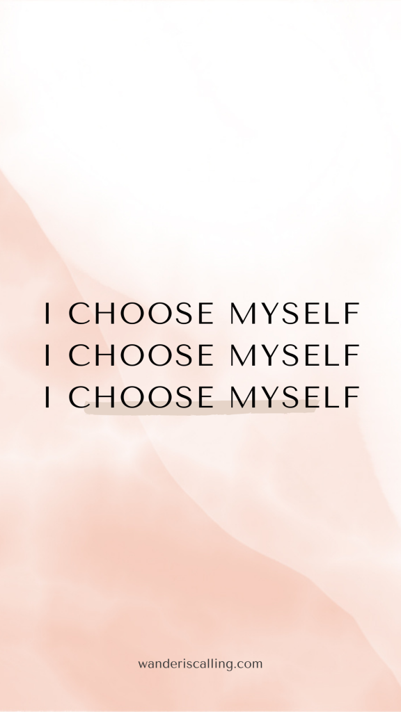 a pink and white background with a statement for positive affirmation wallpaper