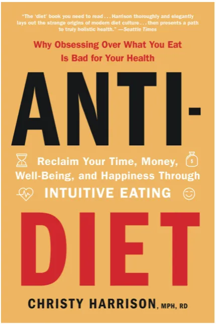 orange anti-diet book