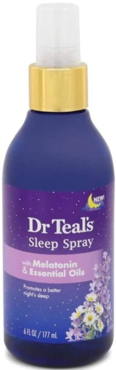 dr. teals sleep spray bottle in purple