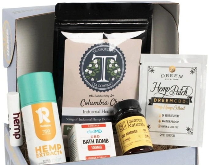 self-care subscription box with CBD products