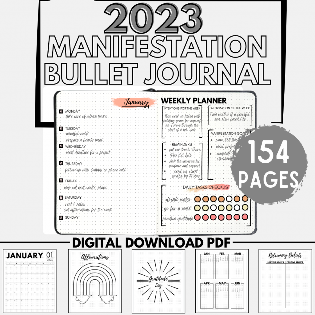 manifestation bullet journal 